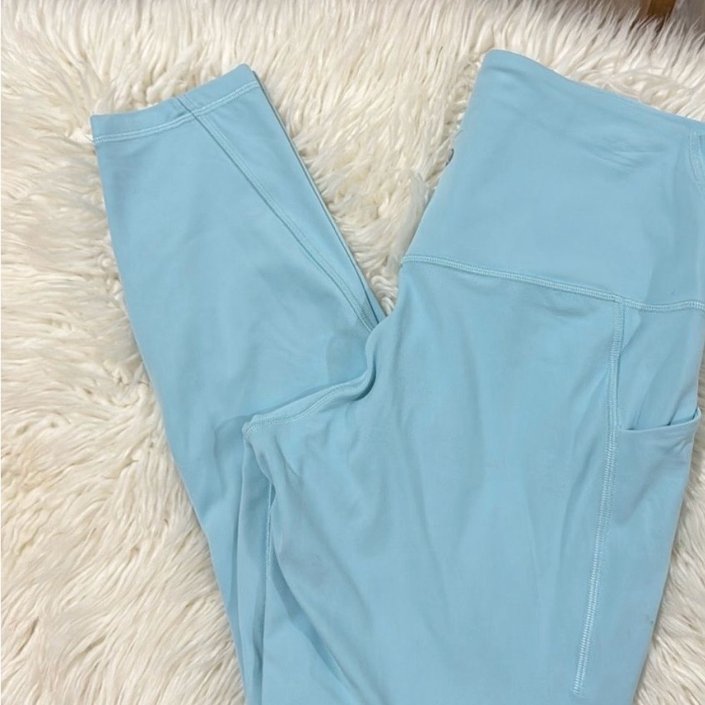 Lululemon Light Blue High-Waisted Leggings